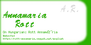 annamaria rott business card